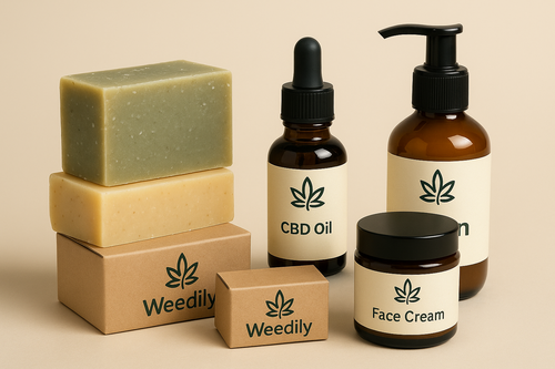 Produits cosmétiques à base de chanvre et CBD made in France