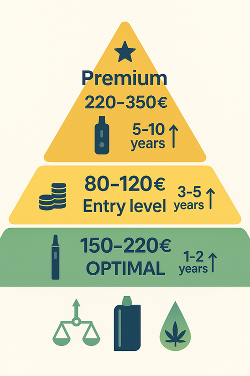 Rapport qualité-prix des vaporisateurs par gamme de budget