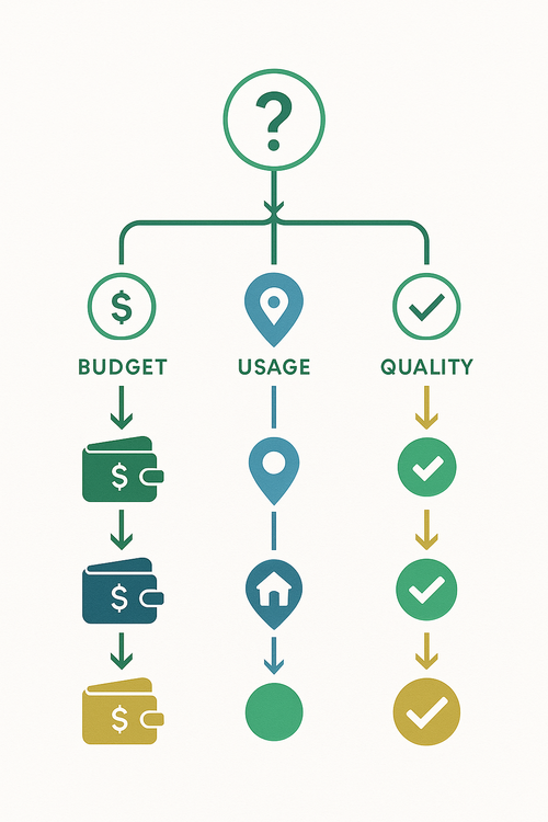 Arbre de décision pour choisir son vaporisateur - Guide d'achat simplifié